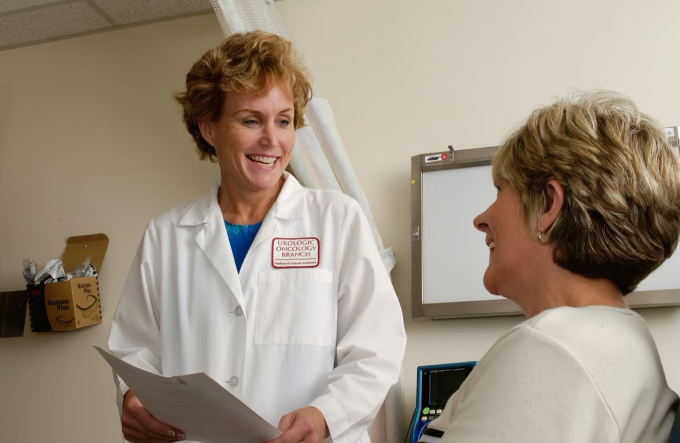 Doctor consulting with patient at clinic