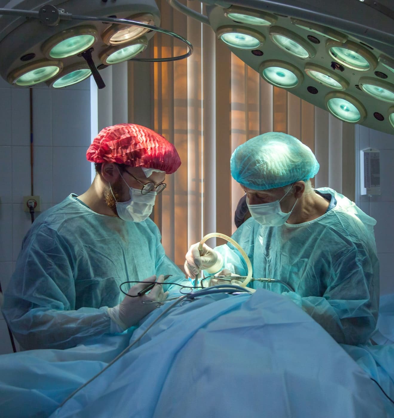 Surgical team in operating room